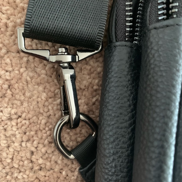 Black Over-The-Shoulder Sling Bag - Picture 6 of 8